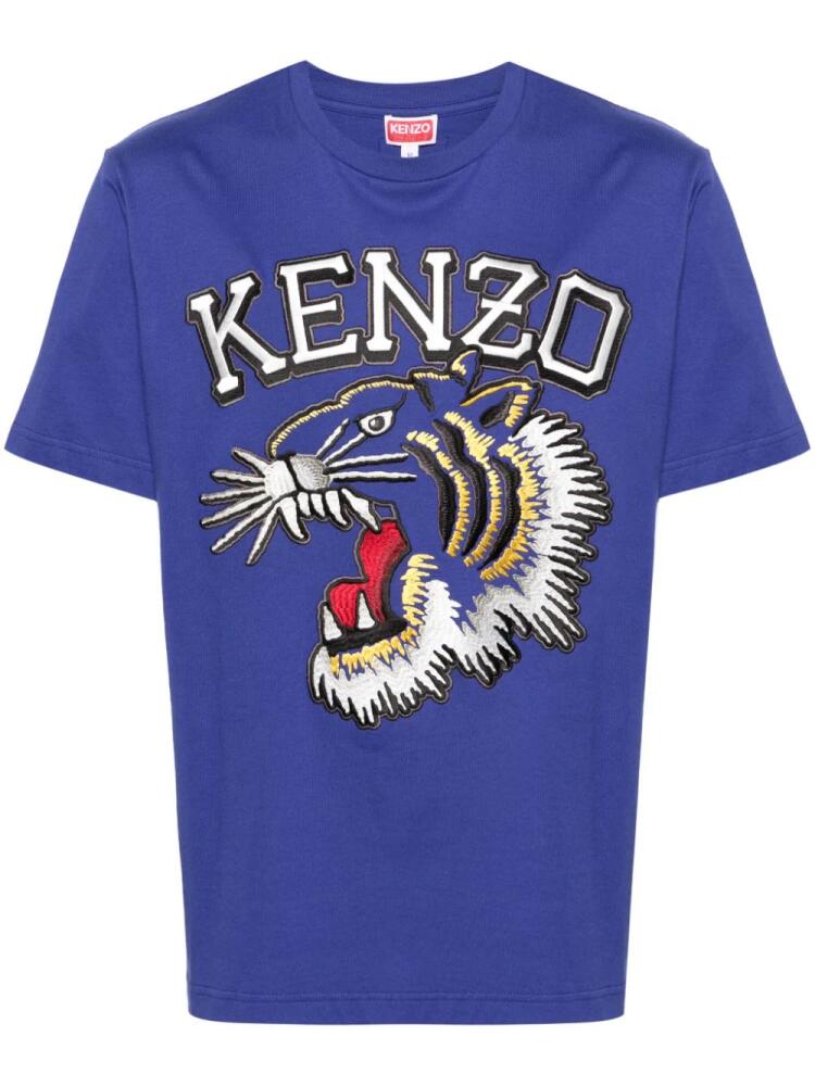 Kenzo Tiger Varsity cotton T-shirt - Blue Cover