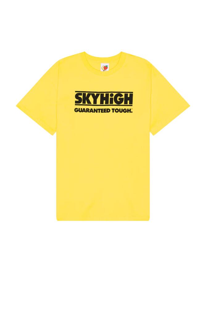 Sky High Farm Workwear Construction Graphic Logo #2 T Shirt in Yellow Cover