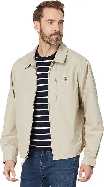 U.S. POLO ASSN. Micro Golf Jacket (Thomston Khaki) Men's Jacket Cover