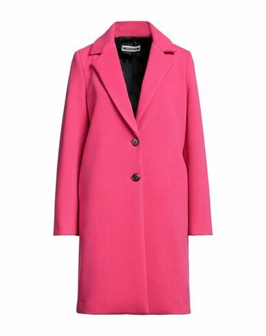 Biancoghiaccio Woman Coat Fuchsia Polyester Cover