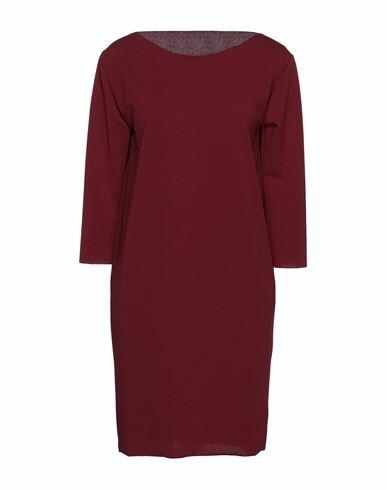 Massimo Rebecchi Woman Mini dress Burgundy Polyester, Elastane Cover