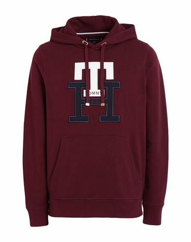 Tommy Hilfiger Man Sweatshirt Burgundy Cotton Cover