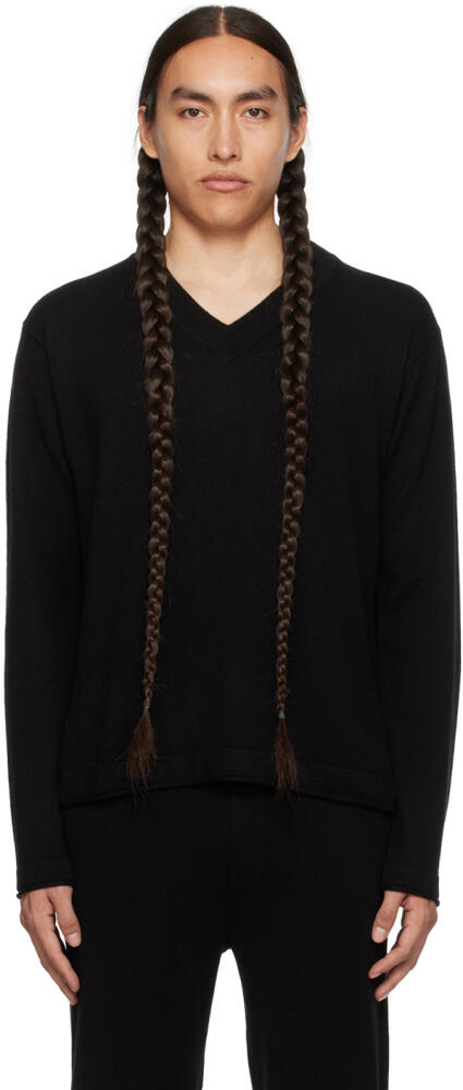 LISA YANG Black 'The Henri' Sweater Cover