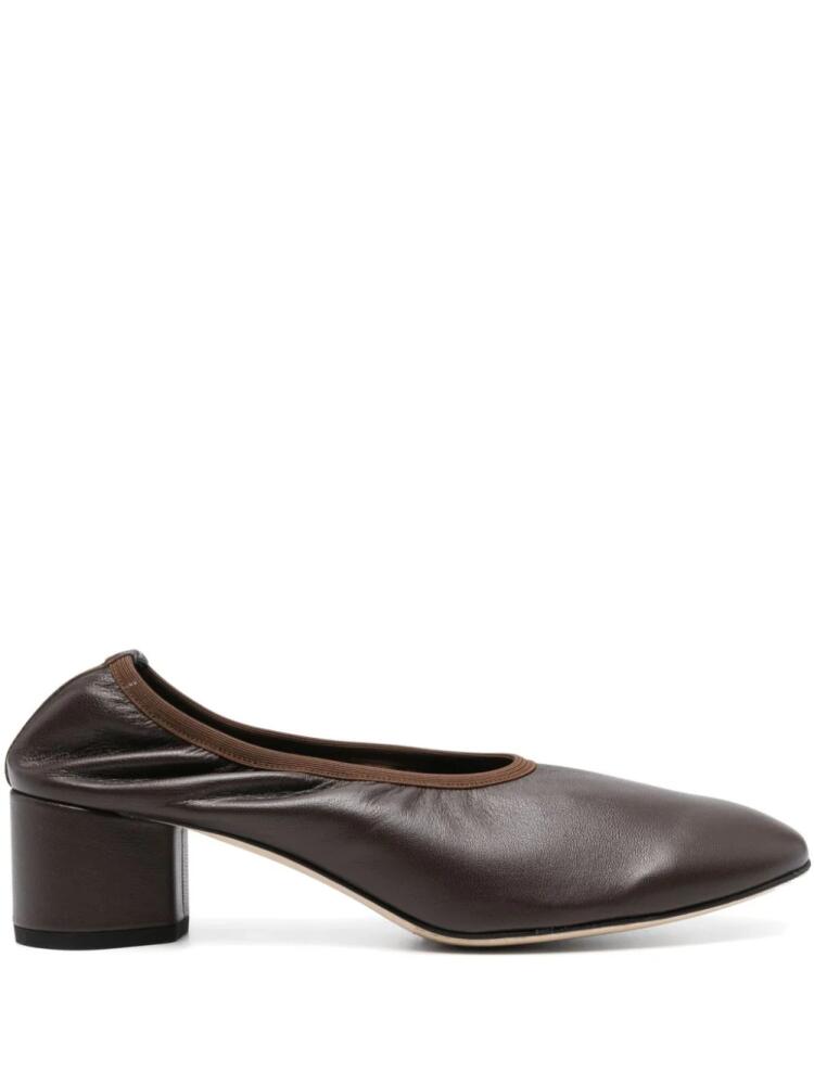 Aeyde 45mm leather pumps - Brown Cover