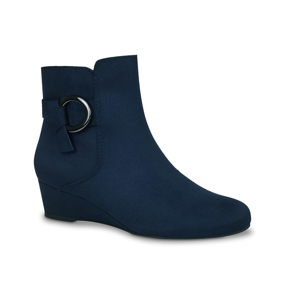 Impo Wide Width Gasha Wedge Bootie | Women's | Midnight Blue Cover