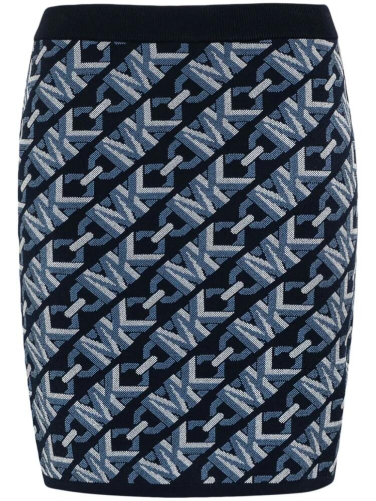 Michael Michael Kors logo-jacquard mini skirt - Blue Cover