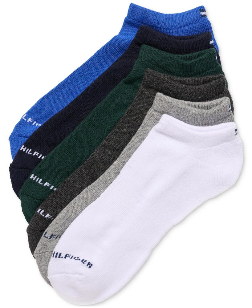 Tommy Hilfiger Men's Socks, Sports Liner 6 Pack - Dark Green Assorted Cover