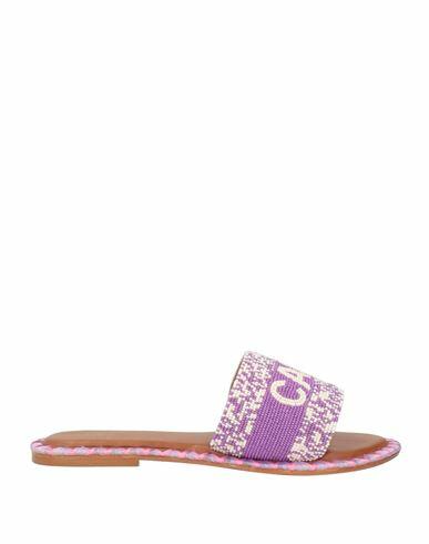 De Siena Woman Sandals Purple Textile fibers Cover