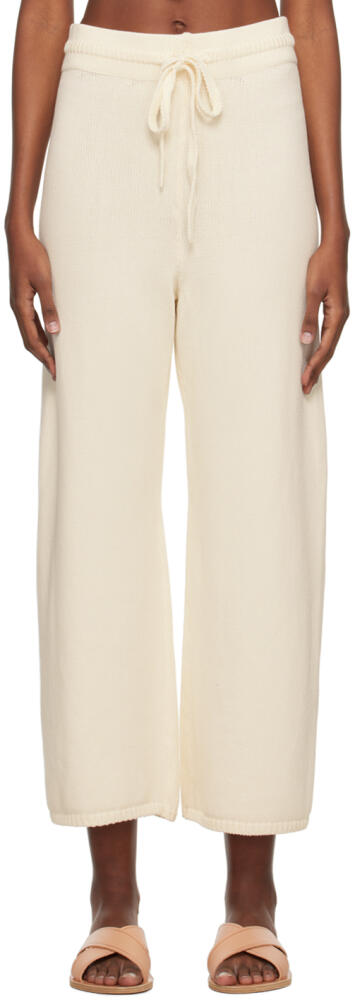 LESET Off-White May Lounge Pants Cover