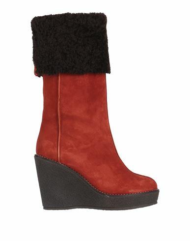 Skorpios Woman Boot Brick red Leather Cover