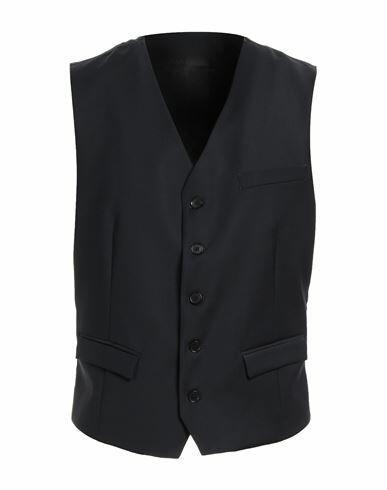 Massimo Rebecchi Man Tailored Vest Midnight blue Polyester, Virgin Wool, Lycra Cover