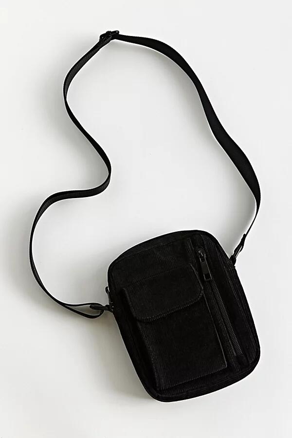 Urban Outfitters UO Corduroy Mini Messenger Bag in Black Cover