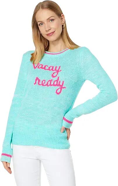 Lilly Pulitzer Rollins Sweater (Surf Blue Vacay Ready Intarsia) Women's Sweater Cover