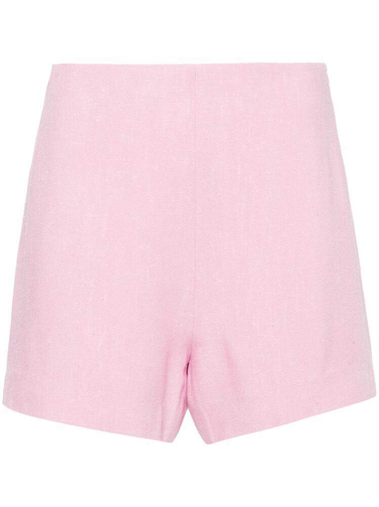 Nanushka Elza high-waisted mini shorts - Pink Cover