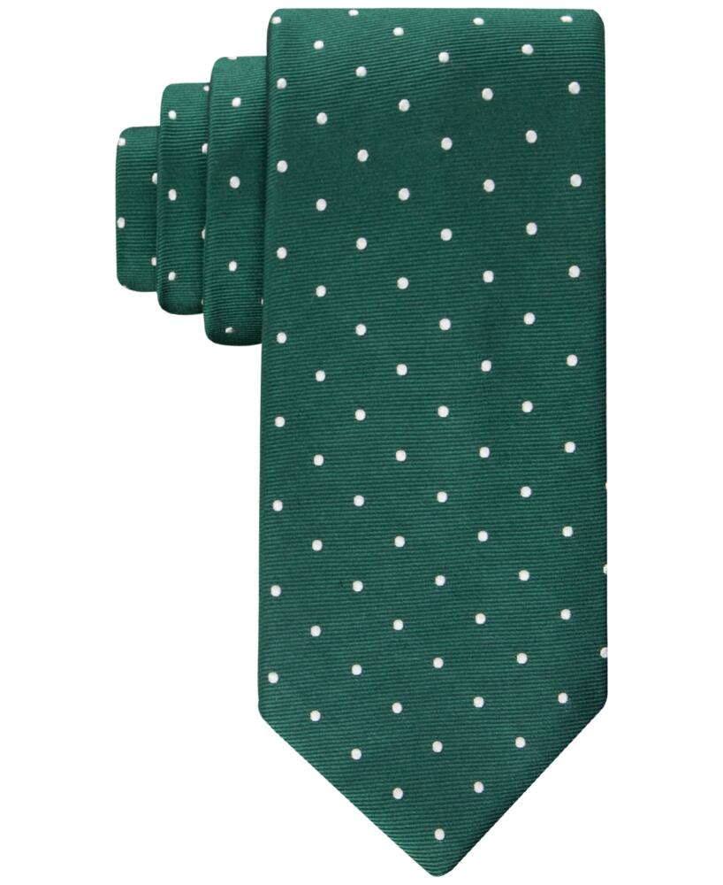 Tommy Hilfiger Men's Festive Dot Tie - Hunter Green Cover