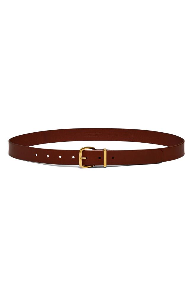 Madewell The Essential Leather Belt in Warm Cinnamon Cover