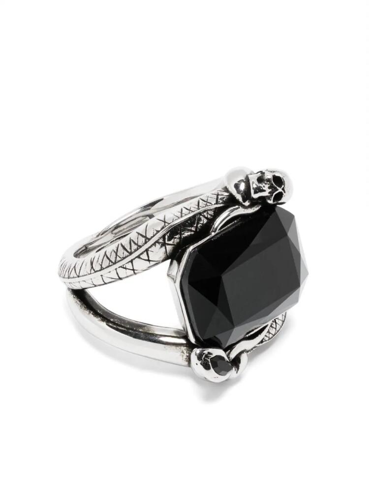 Alexander McQueen gemstone-detail ring - Silver Cover