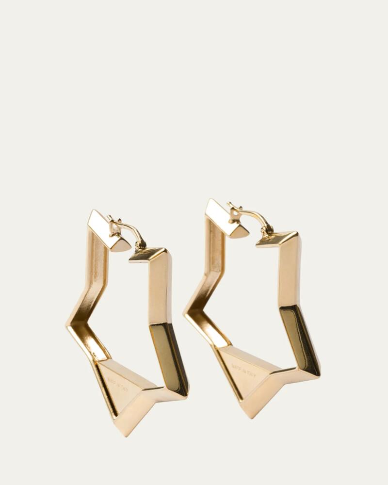 Prada Star Brass Earrings Cover