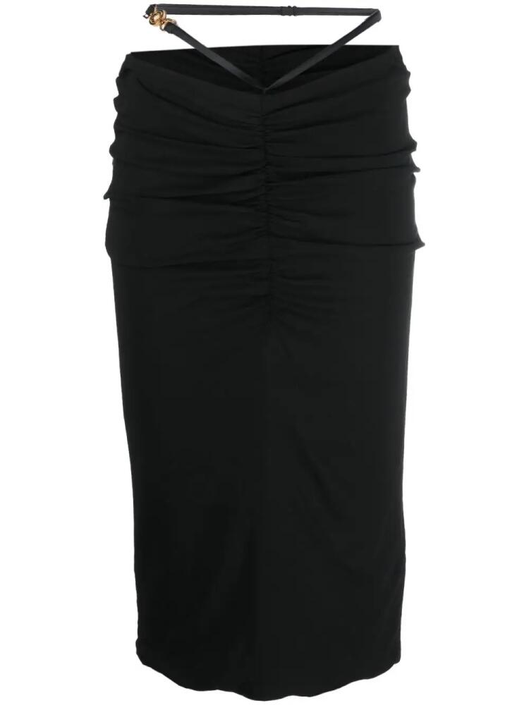 Versace Medusa georgette midi skirt - Black Cover