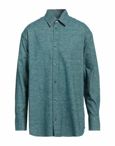 The Elder Statesman Man Shirt Deep jade Cotton Cover