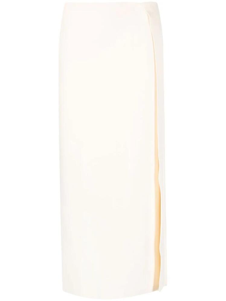 Jil Sander wrap midi skirt - Neutrals Cover