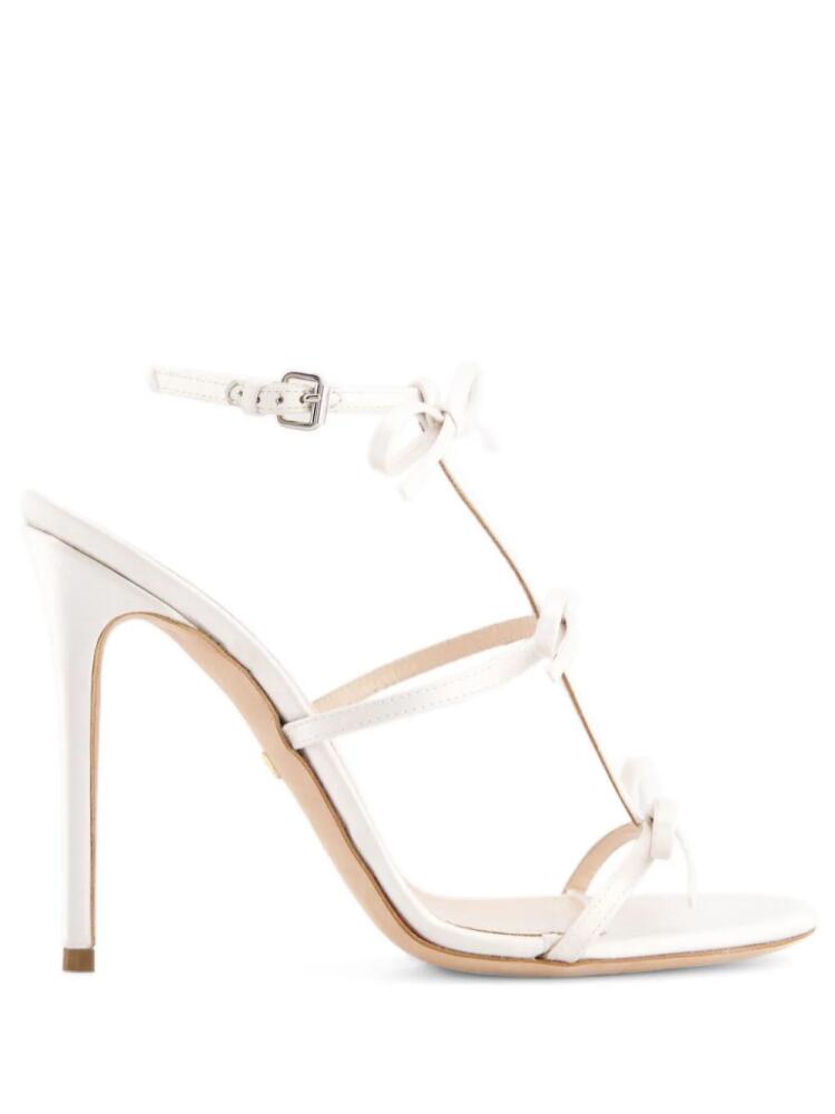 Giambattista Valli 90mm bow-detailing leather sandals - White Cover