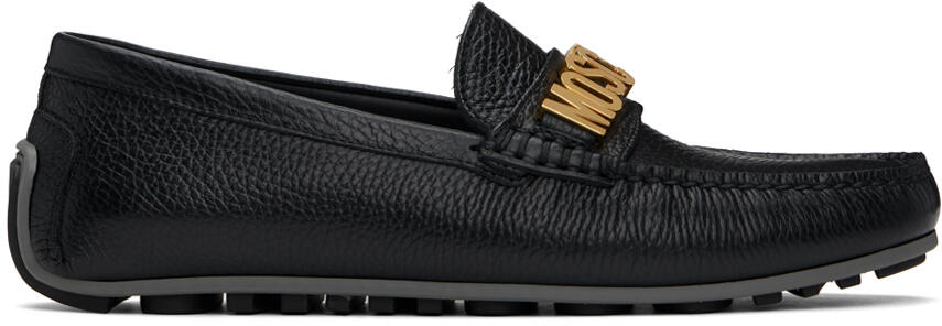 Moschino Black Driver Loafers Cover