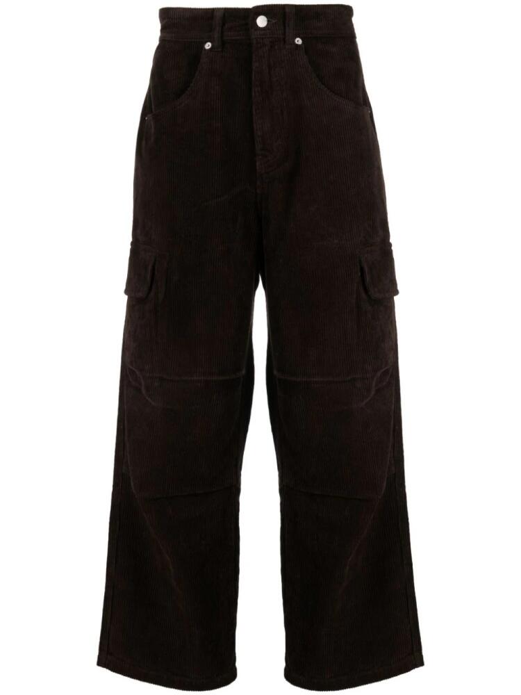 FIVE CM corduroy straight-leg trousers - Brown Cover