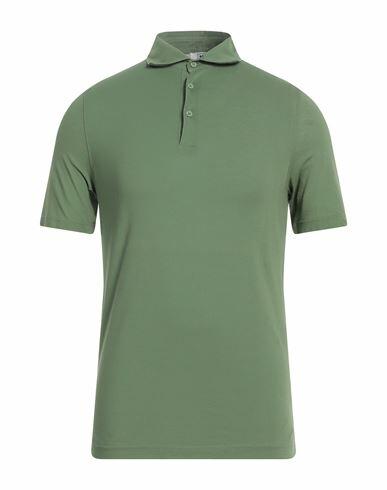 Kired Man Polo shirt Green Cotton Cover