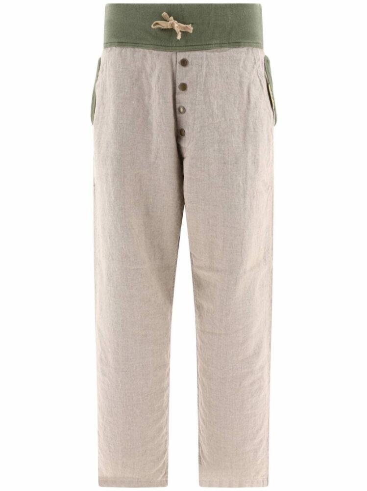 KAPITAL 2 Tone Nouvelle linen trousers - Neutrals Cover