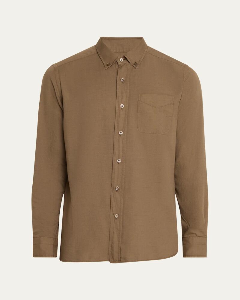 TOM FORD Men's Slim-Fit Twill Sport Shirt Cover