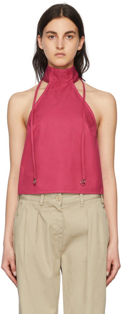 Saks Potts Pink Marbella Tank Top Cover