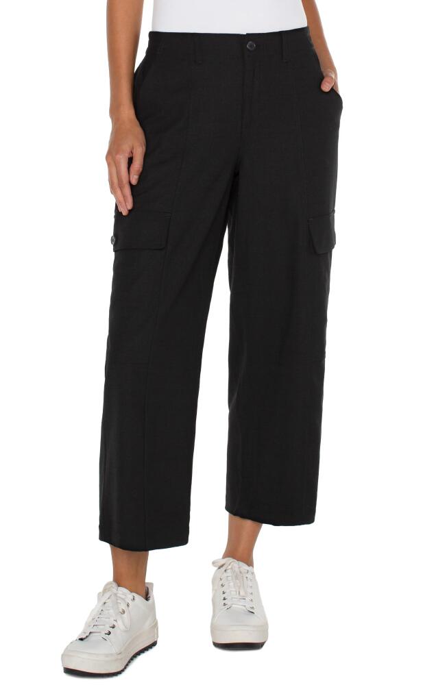 Liverpool Los Angeles Straight Leg Cargo Pants in Black Cover