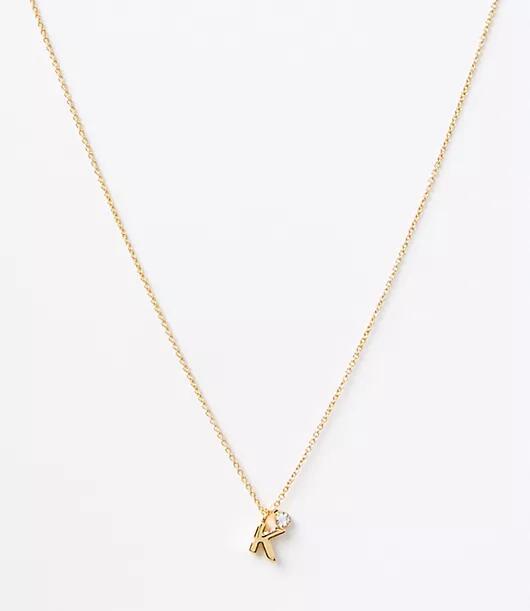 Loft Demi Fine Delicate Initial Necklace Cover