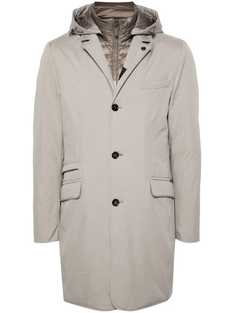 Moorer Redon-PUM hooded coat - Grey Cover