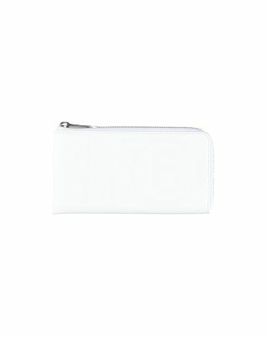 Mm6 Maison Margiela Woman Wallet White Polyurethane, Cotton, Polyester Cover