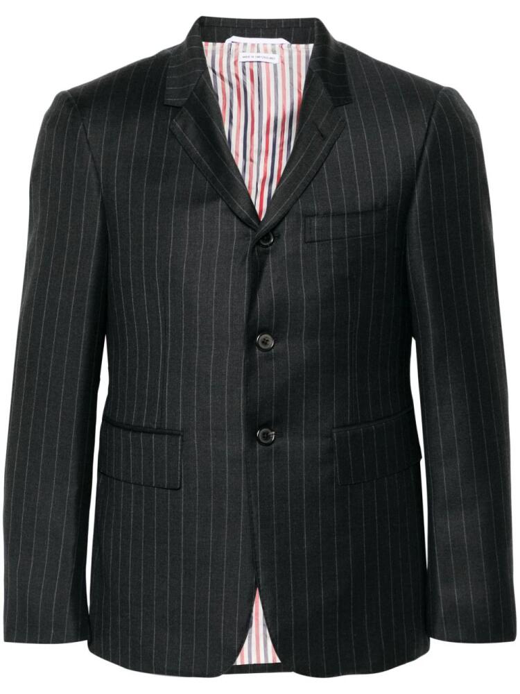 Thom Browne pinstripe wool blazer - Grey Cover