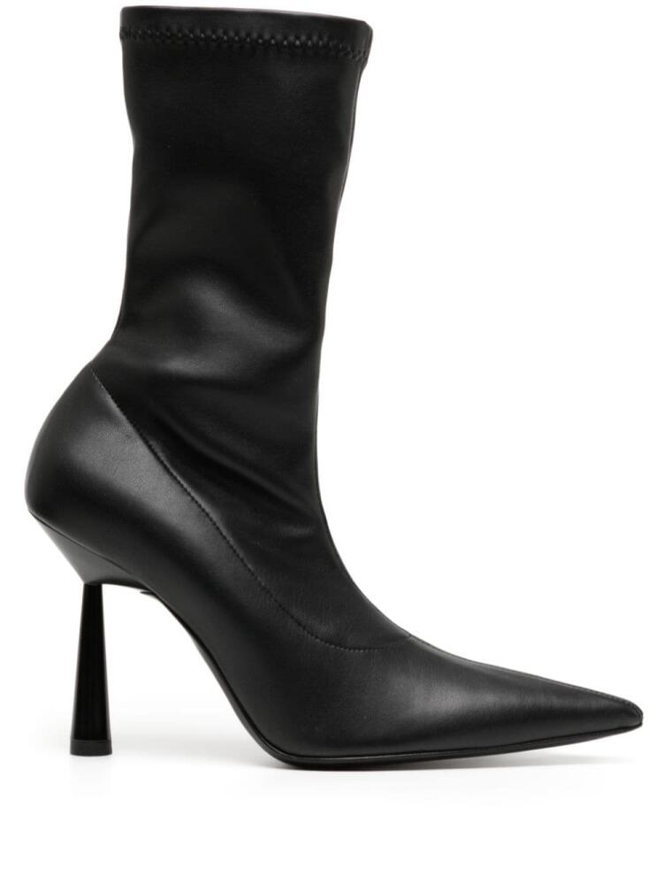 GIABORGHINI Barthelise 100mm leather boots - Black Cover