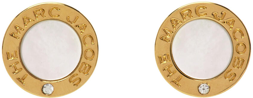 Marc Jacobs Gold 'The Medallion' Stud Earrings Cover