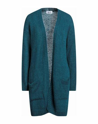 Niū Woman Cardigan Deep jade Acrylic, Polyamide, Alpaca wool, Viscose, Polyester Cover