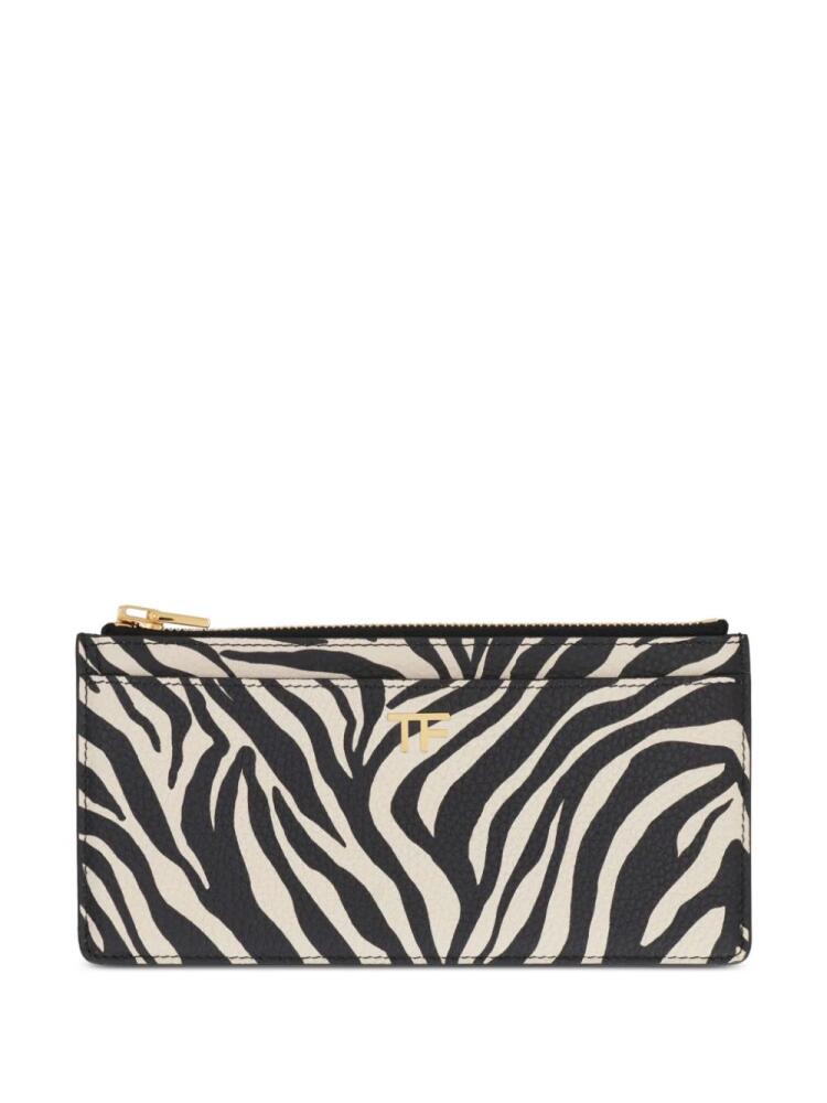 TOM FORD zebra-print wallet - Neutrals Cover