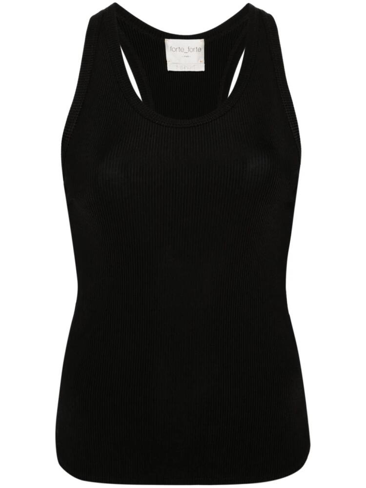 Forte Forte Chic ribbed tank top - Black Cover