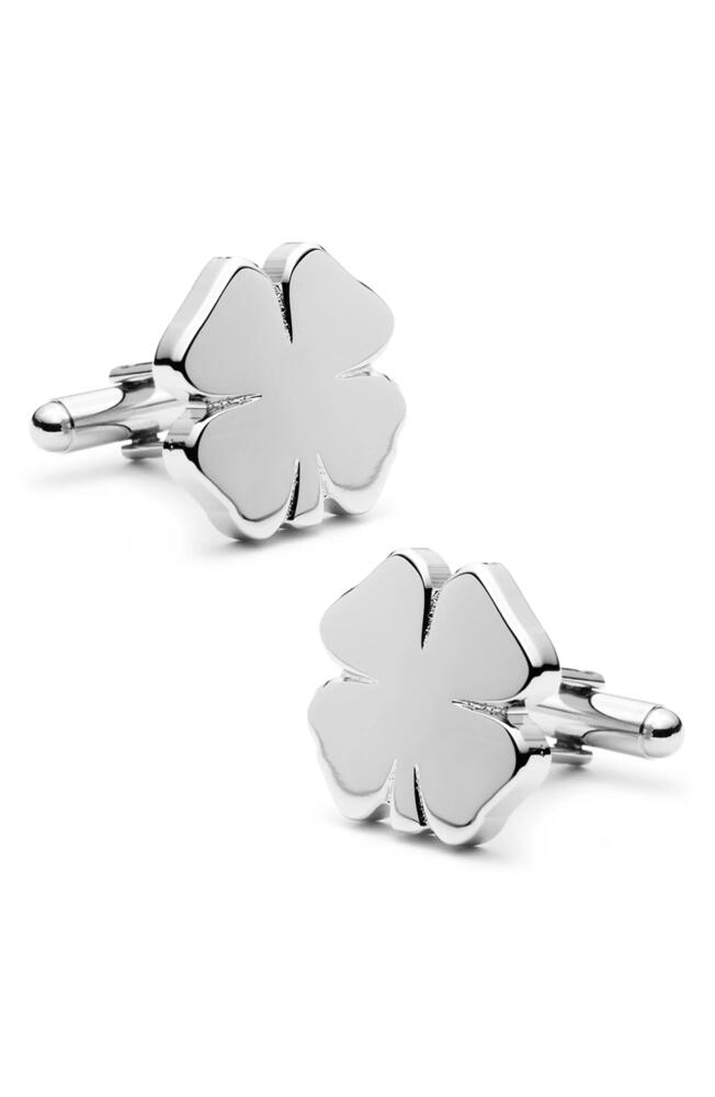 Cufflinks, Inc. Four Leaf Clover Cuff Links in Silver Cover