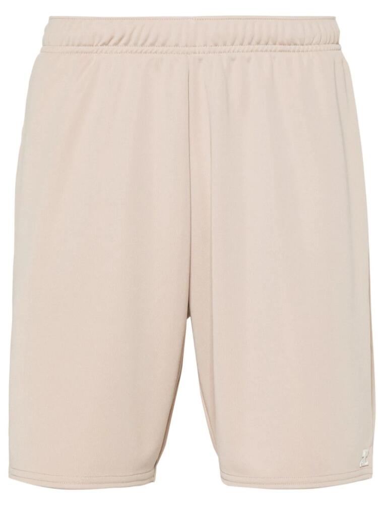 Courrèges appliqué logo track shorts - Neutrals Cover