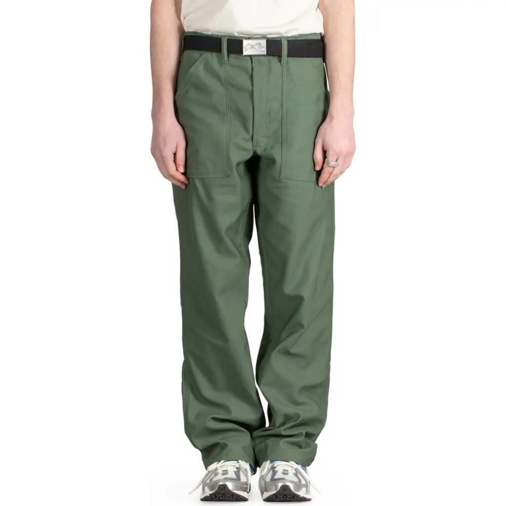 STAN RAY Loose Straight Leg Fatigue Pants in Olive Sateen Cover