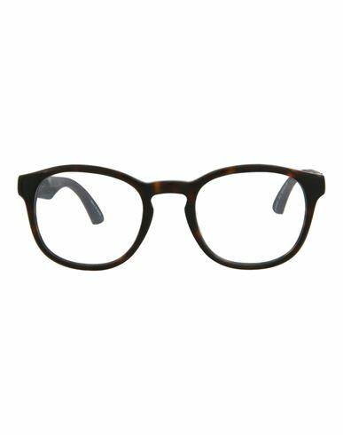 Puma Round-frame Acetate Optical Frames Eyeglass frame Brown Acetate, Tanned leather, Plastic material Cover