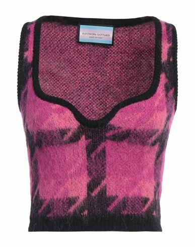 Eleonora Gottardi Woman Top Fuchsia Alpaca wool, Polyamide Cover