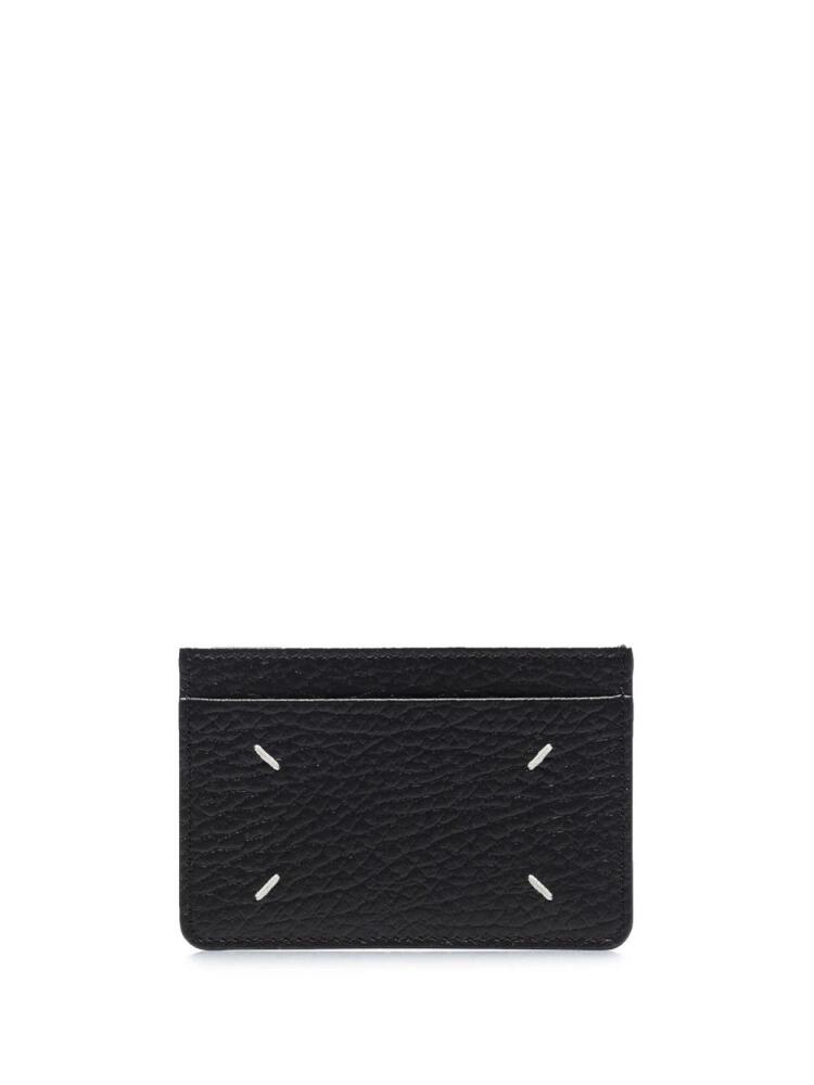 Maison Margiela four-stich cardholder - Black Cover