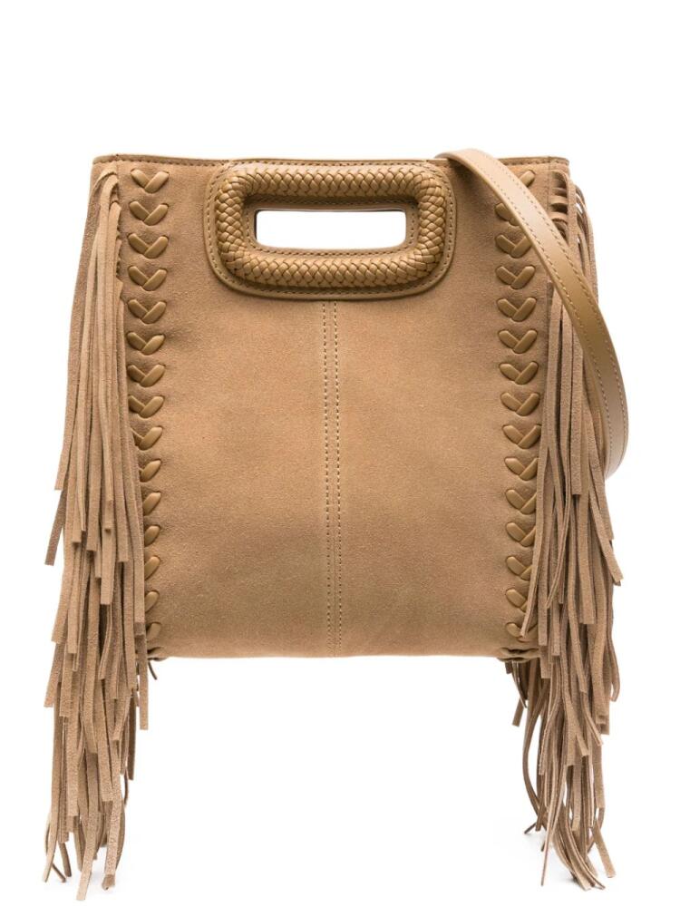 Maje M fringed suede tote bag - Brown Cover