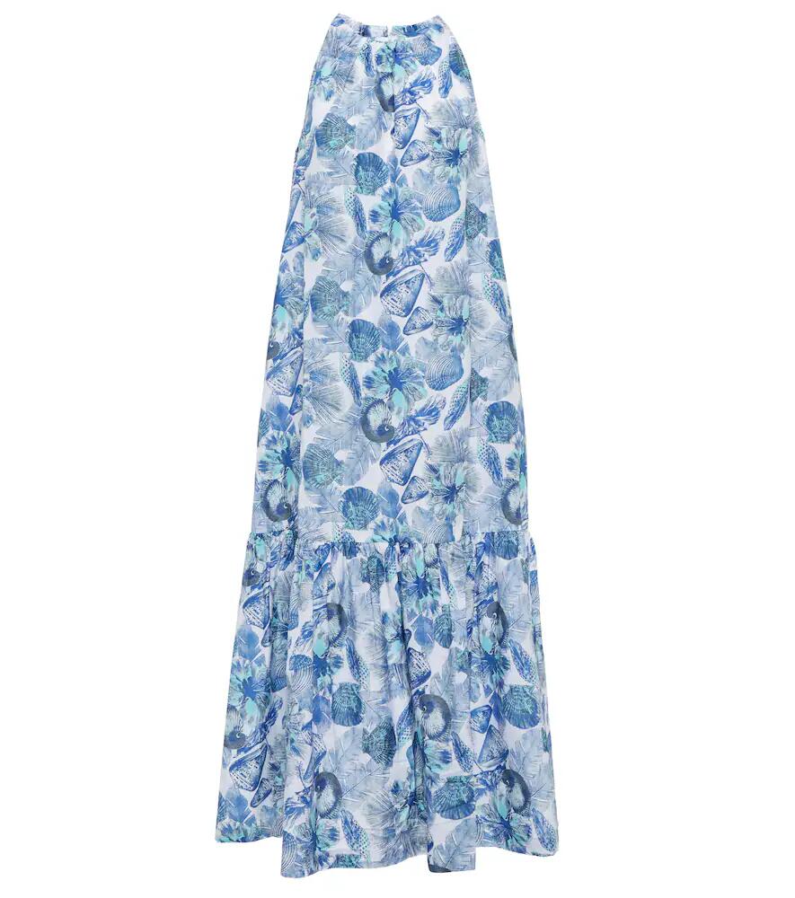 Heidi Klein Printed cotton and silk maxi dress Cover